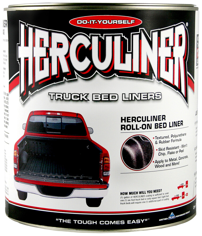 3 HERCULINER Black DIY Truck Bed Liner Coating Spray Tough Textured  Polyurethane